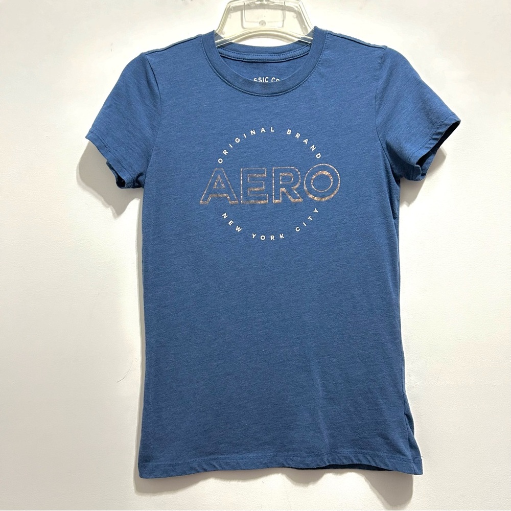 Aeropostale Women’s Blue Classic Crew Tee